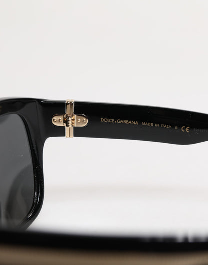 Black Square Acetate Frame DG4398-F Eyewear Sunglasses-Dolce & Gabbana-LabelTerrace.com