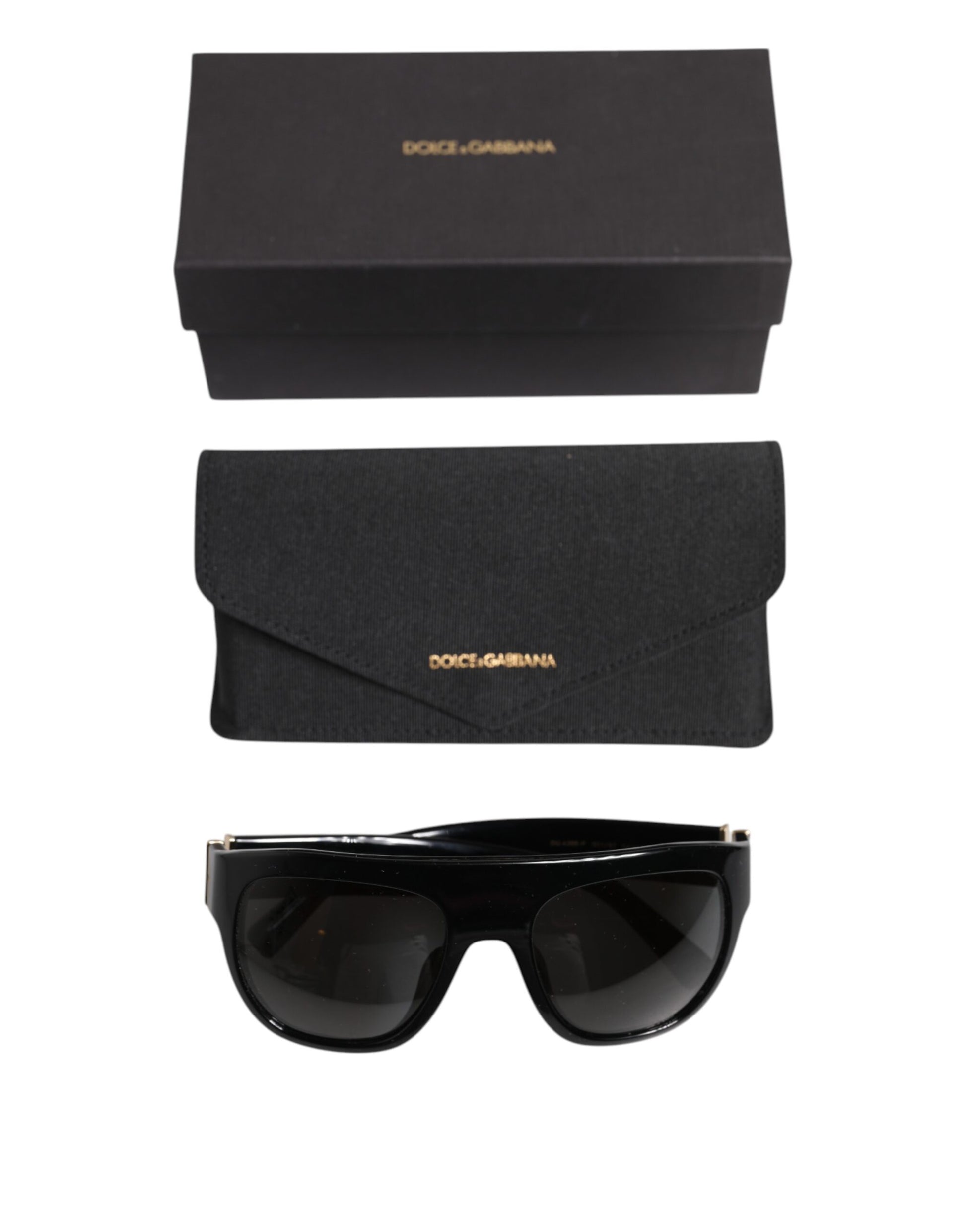 Black Square Acetate Frame DG4398-F Eyewear Sunglasses-Dolce & Gabbana-LabelTerrace.com