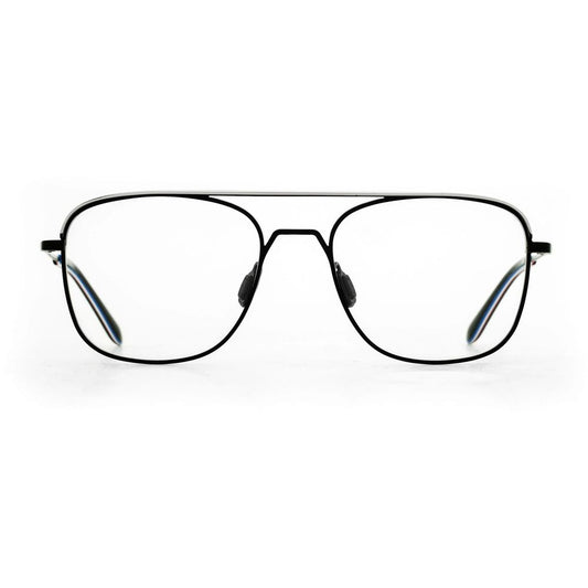 Black Stainless Steel Glasses (Frames)