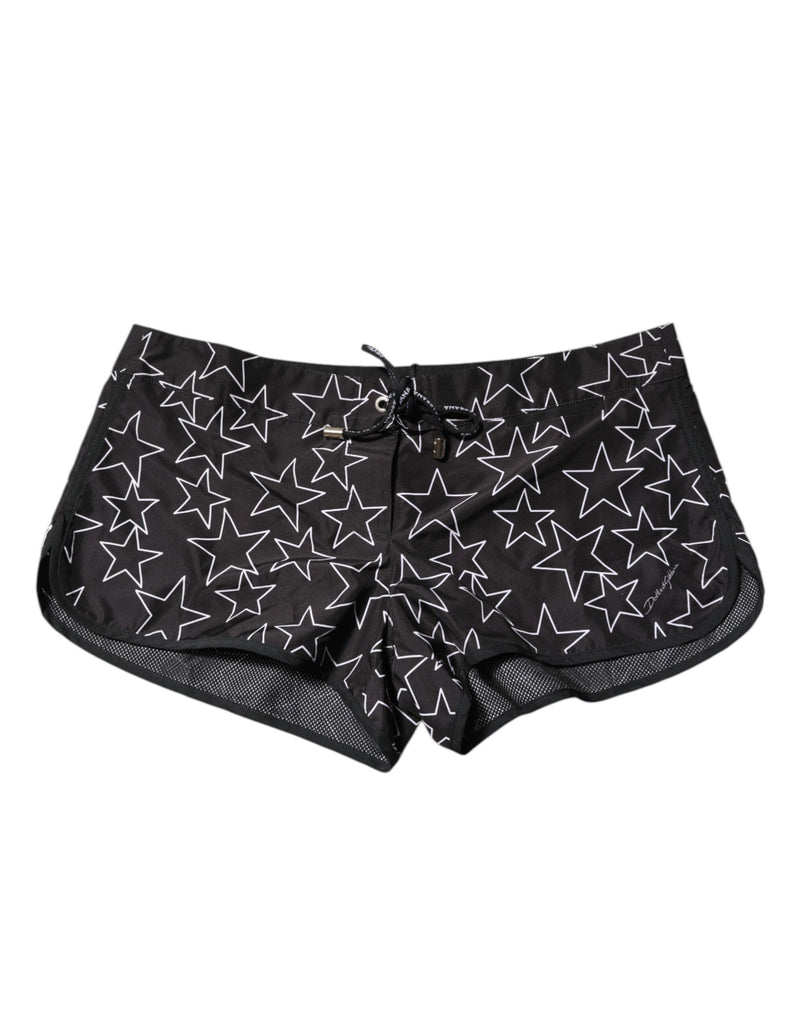 Black Star Print Beachwear Shorts Swimwear-Dolce & Gabbana-LabelTerrace.com
