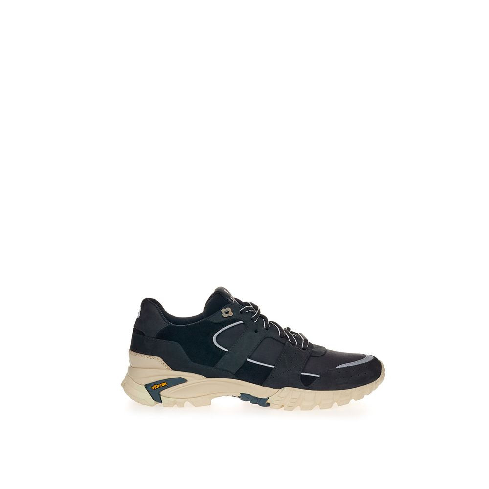 Black Suede Leather Sneaker-Lardini-LabelTerrace.com