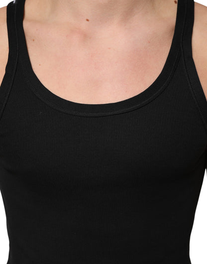 Black Tank Sleeveless Underwear Men T-shirt-Dolce & Gabbana-LabelTerrace.com