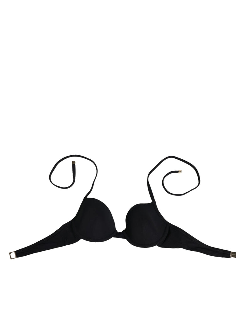 Black Underwire Push Up Balconette Bra Underwear-Dolce & Gabbana-LabelTerrace.com
