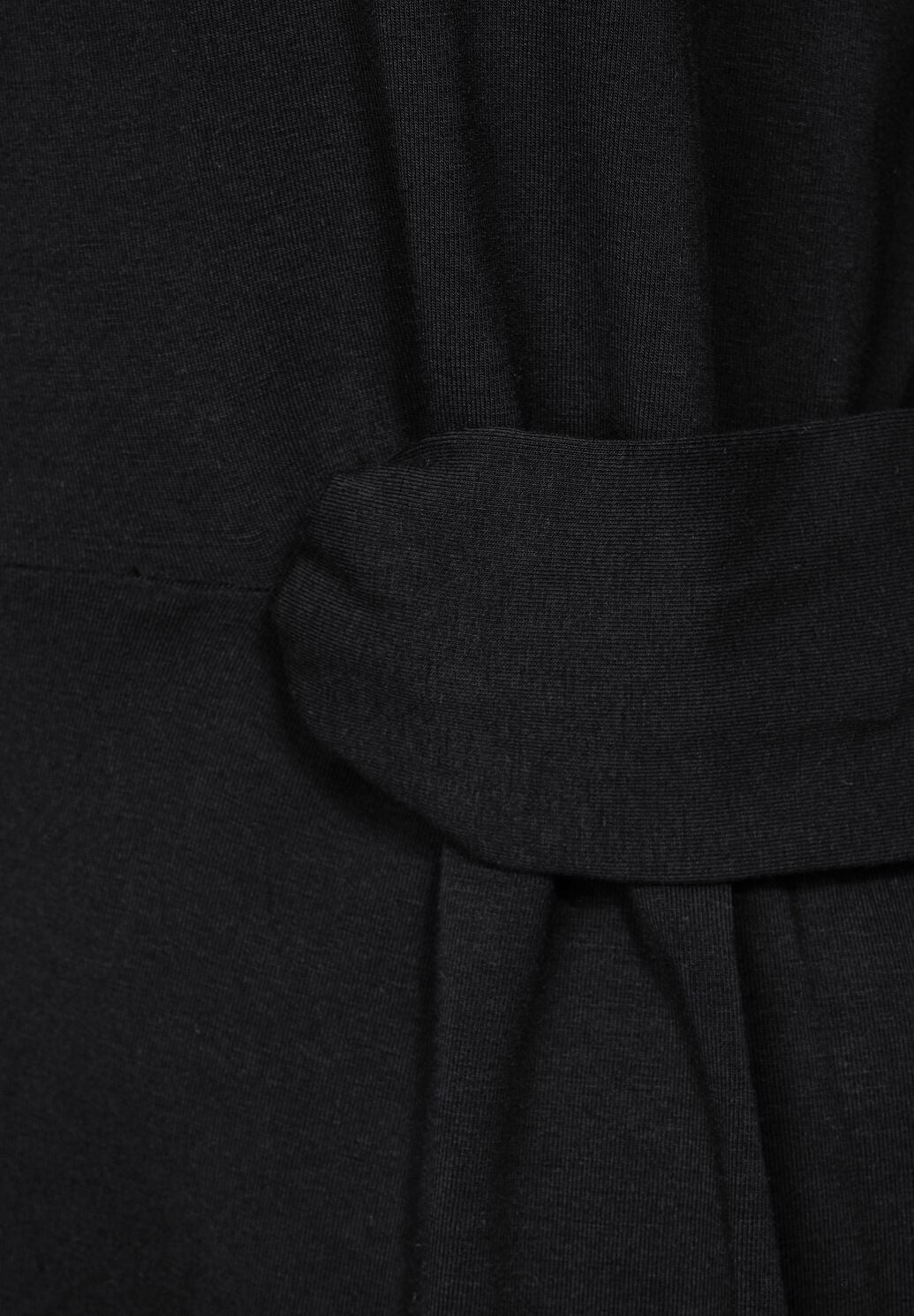 Black Viscose Casual Dress