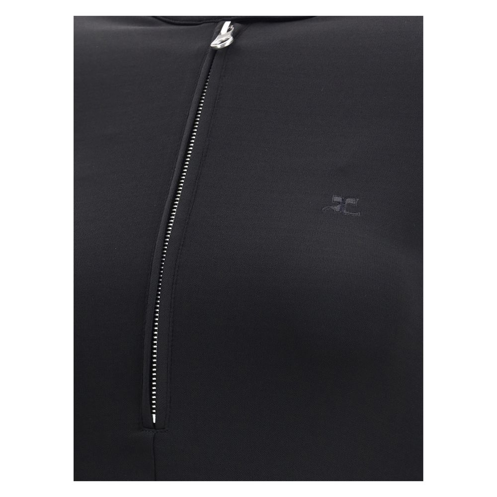 فستان جيرسي راكب الدراجة النارية بسحاب