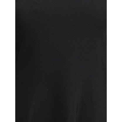 Black Viscose Casual Dress