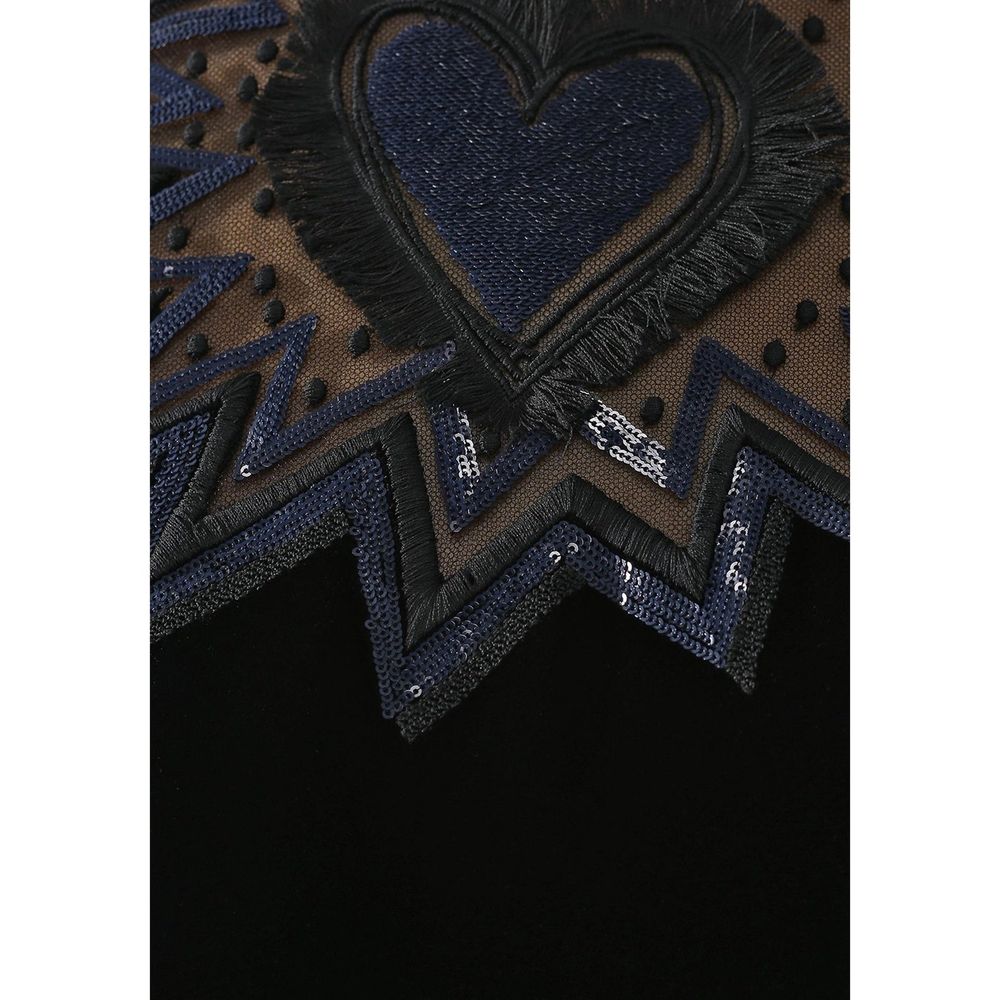 Fur Trim Velvet Midi Dress-Fendi-LabelTerrace.com