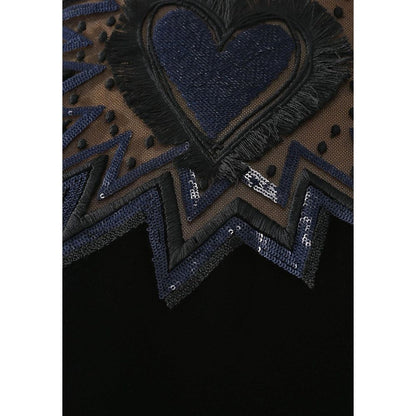 Fur Trim Velvet Midi Dress-Fendi-LabelTerrace.com