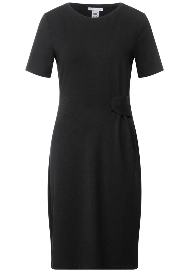 Black Viscose Casual Dress