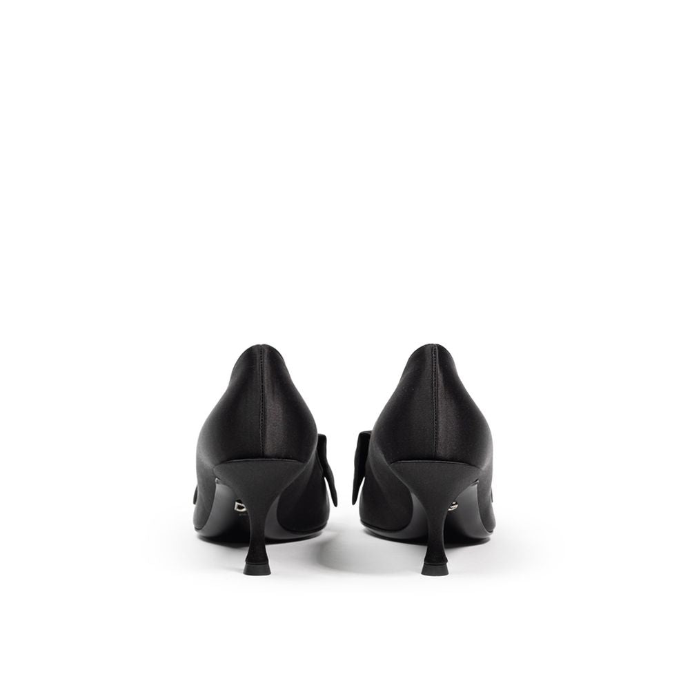 Black Viscose Pump-Dolce & Gabbana-LabelTerrace.com