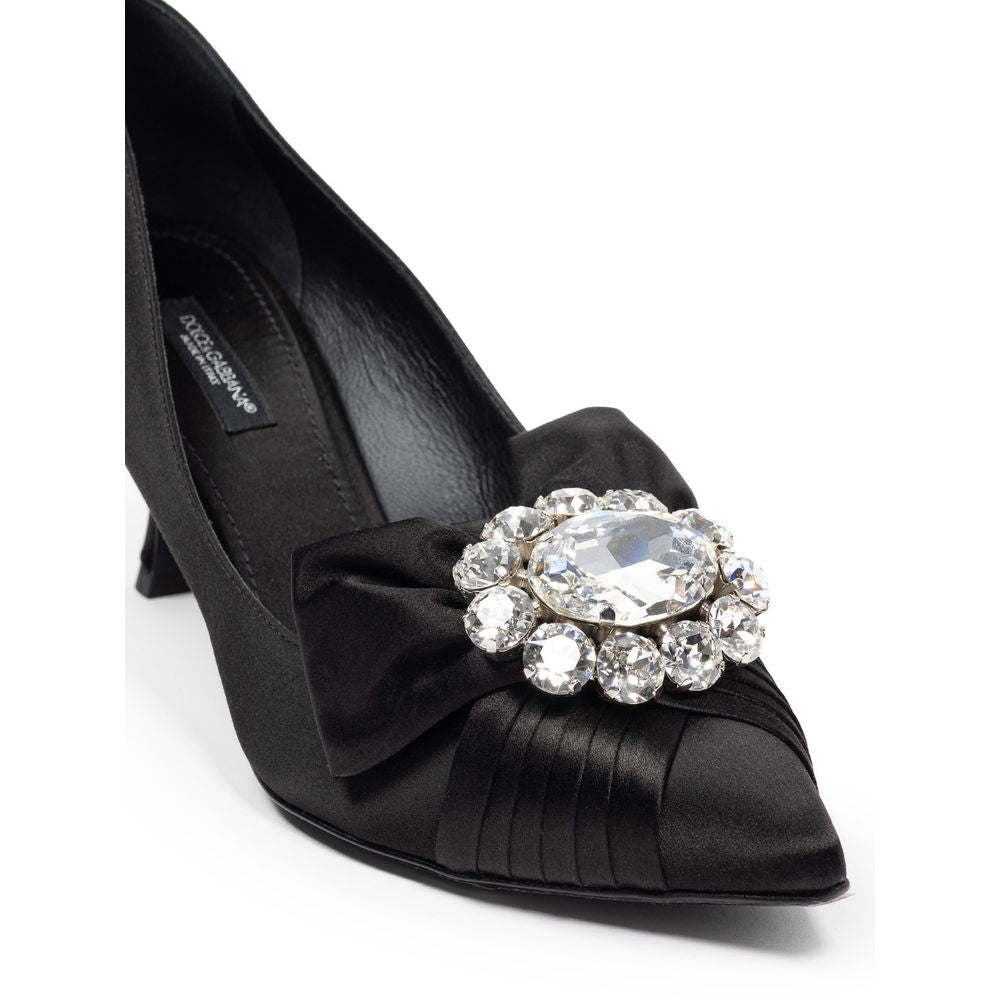 Black Viscose Pump-Dolce & Gabbana-LabelTerrace.com
