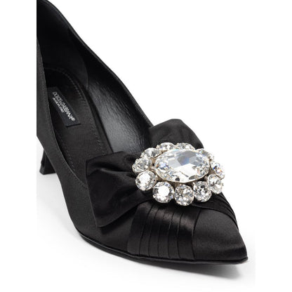 Black Viscose Pump-Dolce & Gabbana-LabelTerrace.com