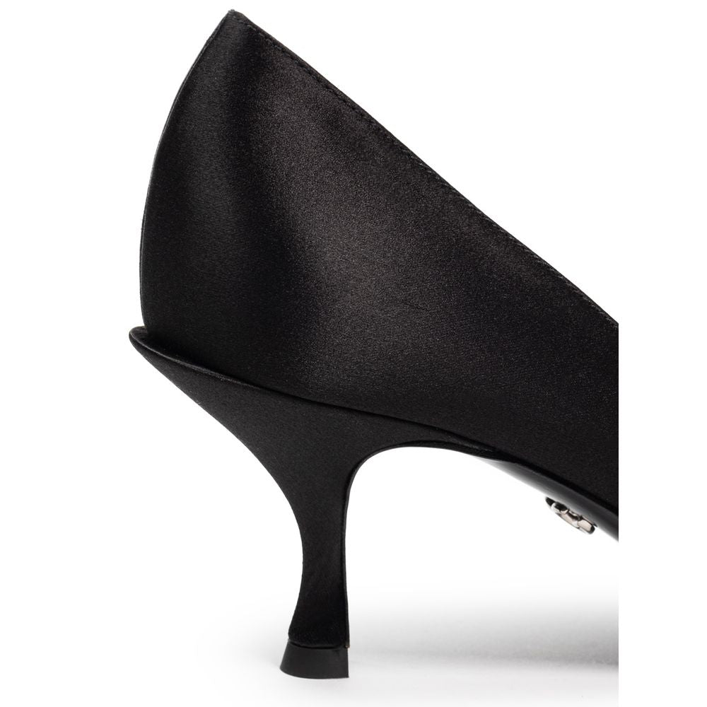 Black Viscose Pump-Dolce & Gabbana-LabelTerrace.com