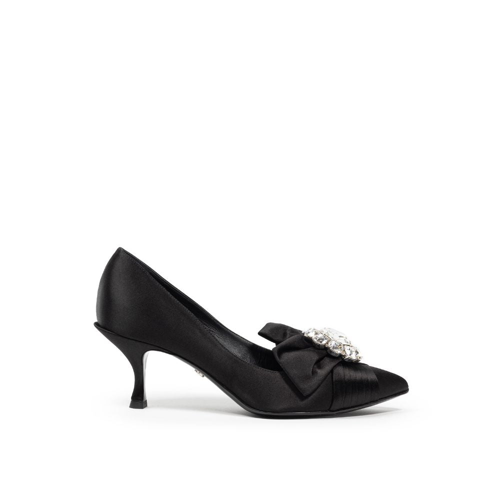 Black Viscose Pump-Dolce & Gabbana-LabelTerrace.com