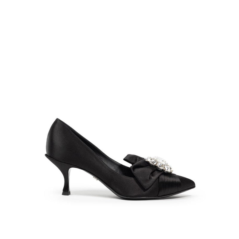 Black Viscose Pump-Dolce & Gabbana-LabelTerrace.com