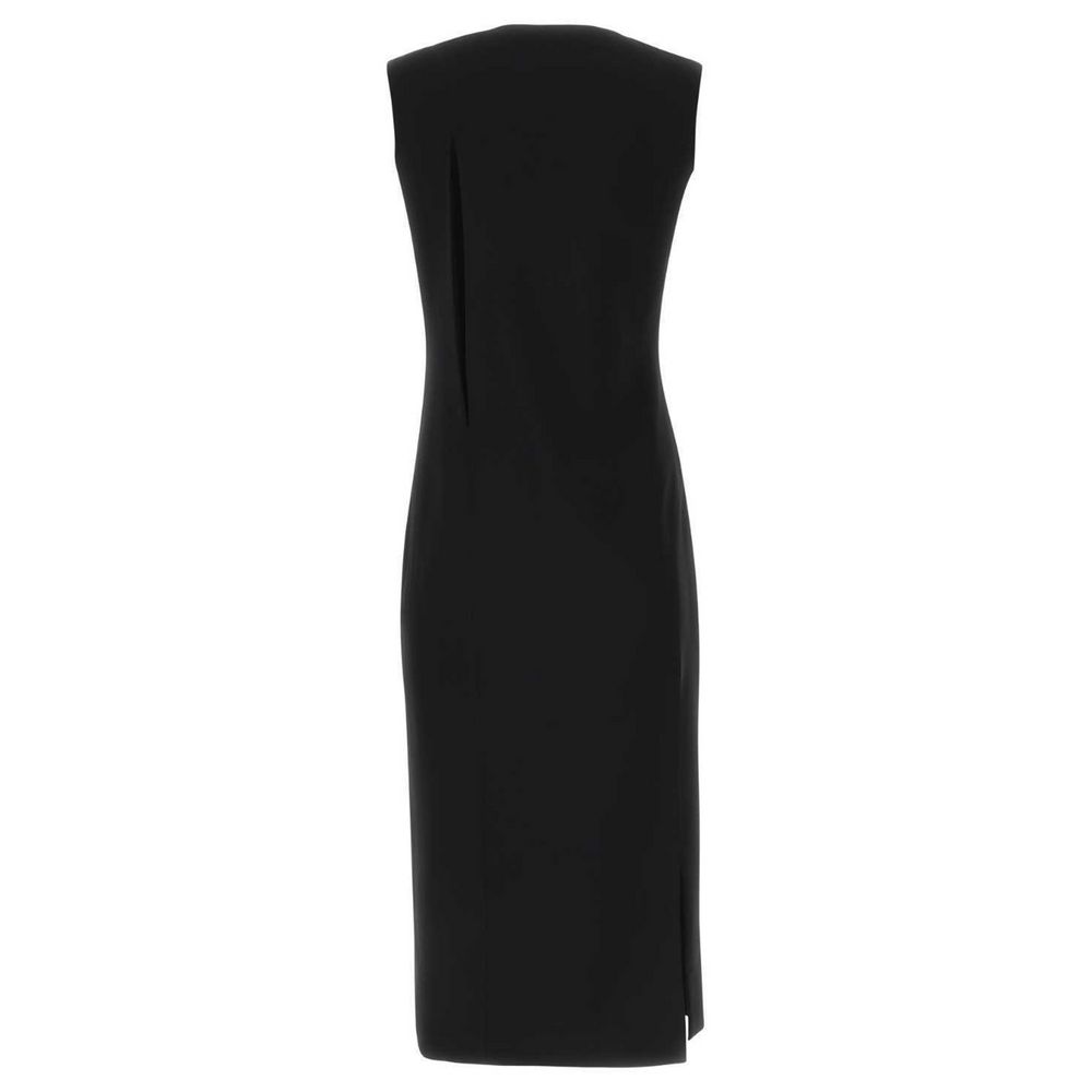 Black Viscose Women Dress-Versace-LabelTerrace.com