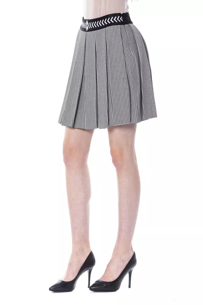 Black Viscose Women Skirt-BYBLOS-LabelTerrace.com