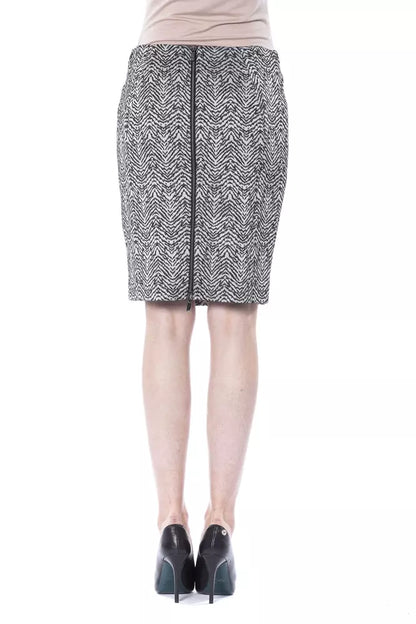 Black Viscose Women Skirt-BYBLOS-LabelTerrace.com