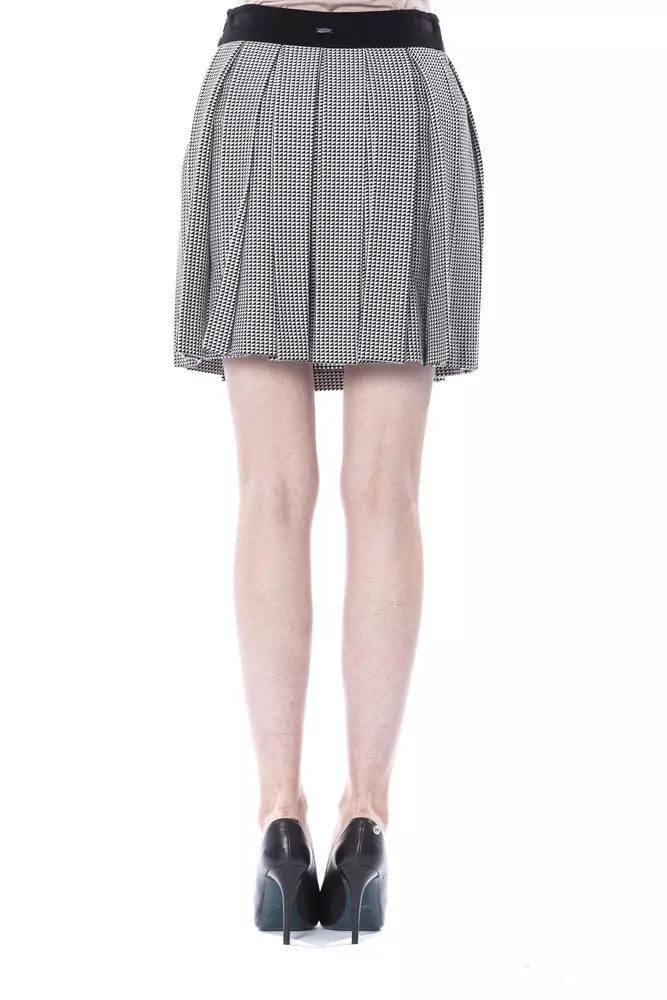 Black Viscose Women Skirt-BYBLOS-LabelTerrace.com