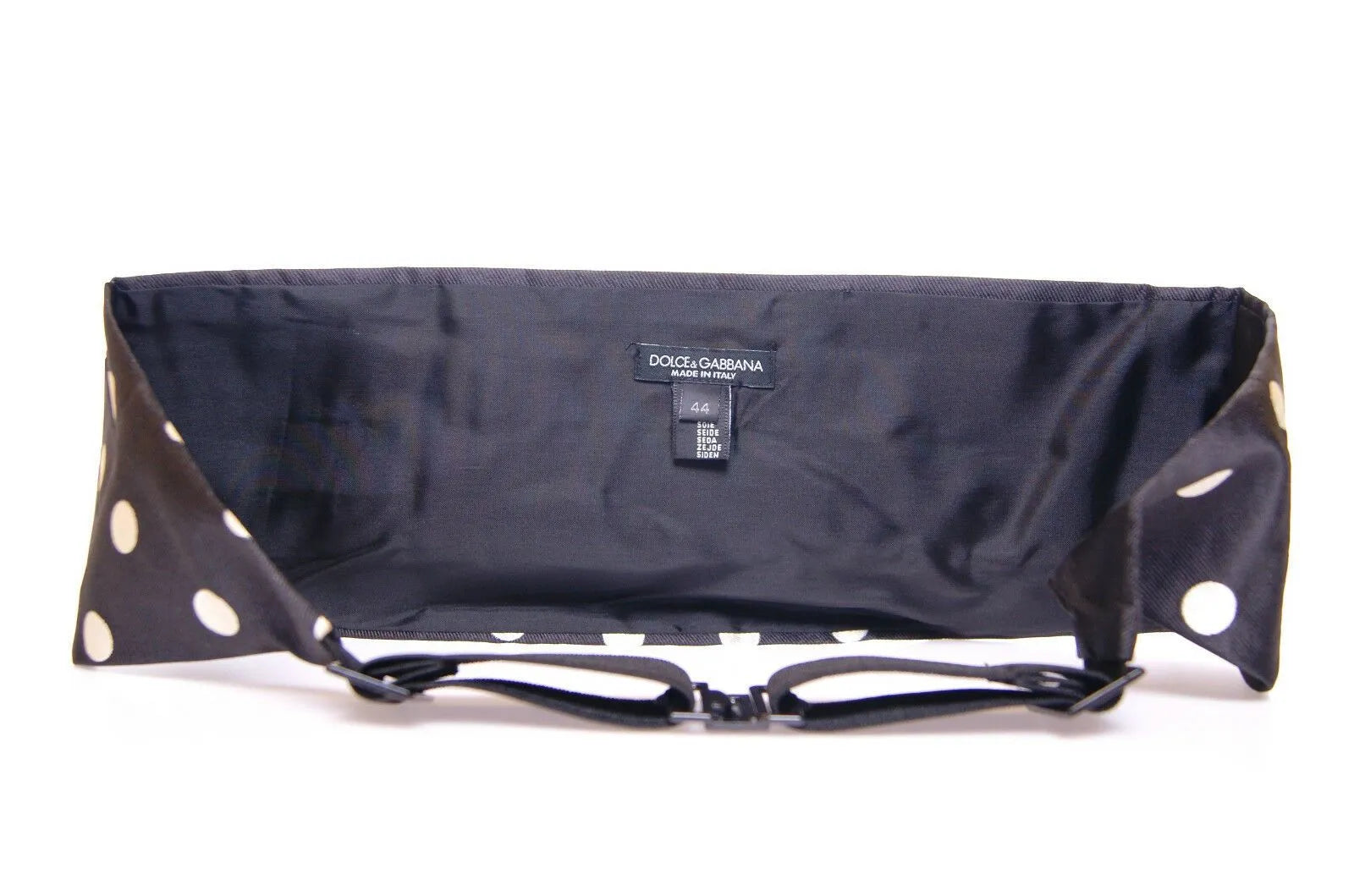 Black Waist Smoking Tuxedo Cummerbund Belt-Dolce & Gabbana-LabelTerrace.com