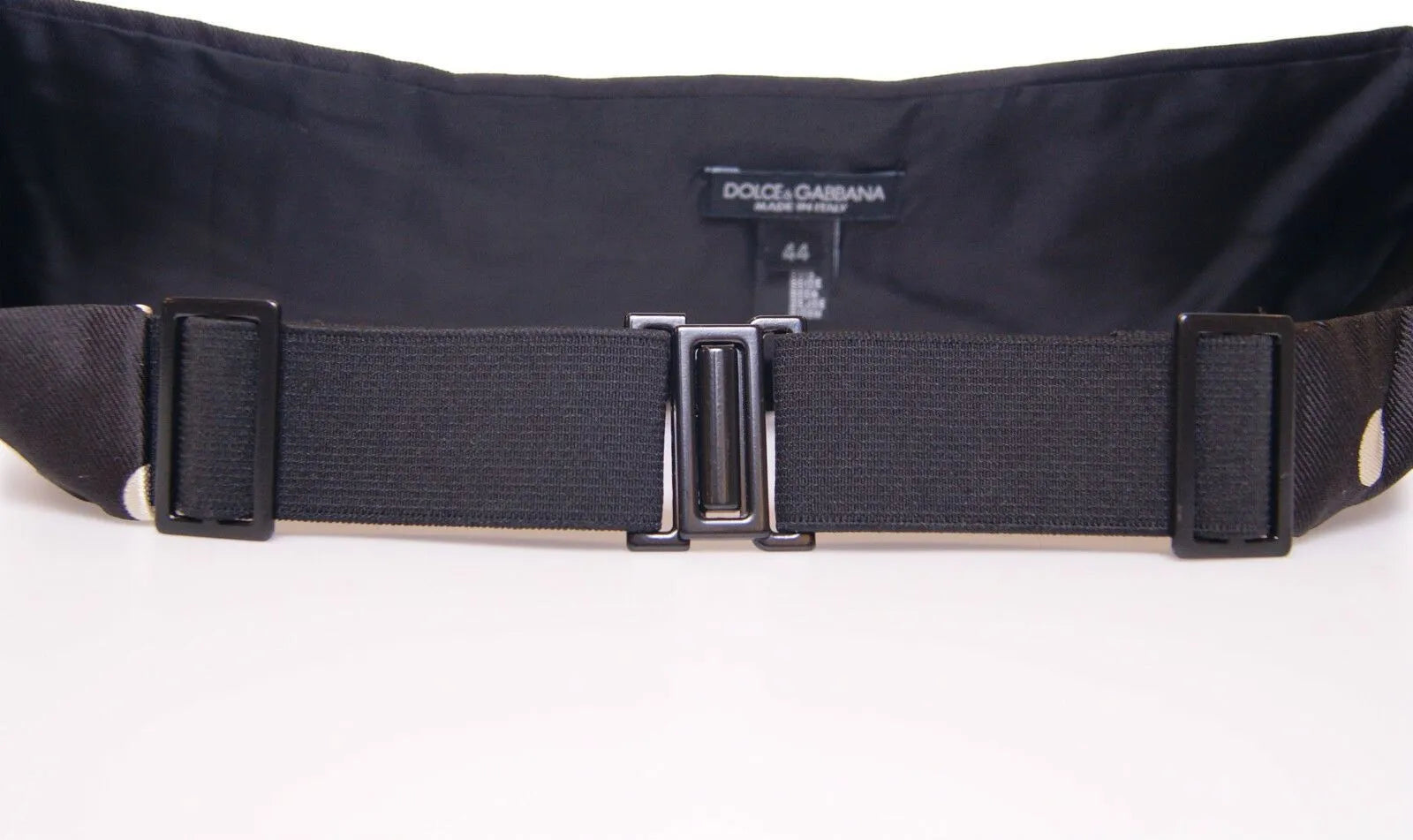 Black Waist Smoking Tuxedo Cummerbund Belt-Dolce & Gabbana-LabelTerrace.com