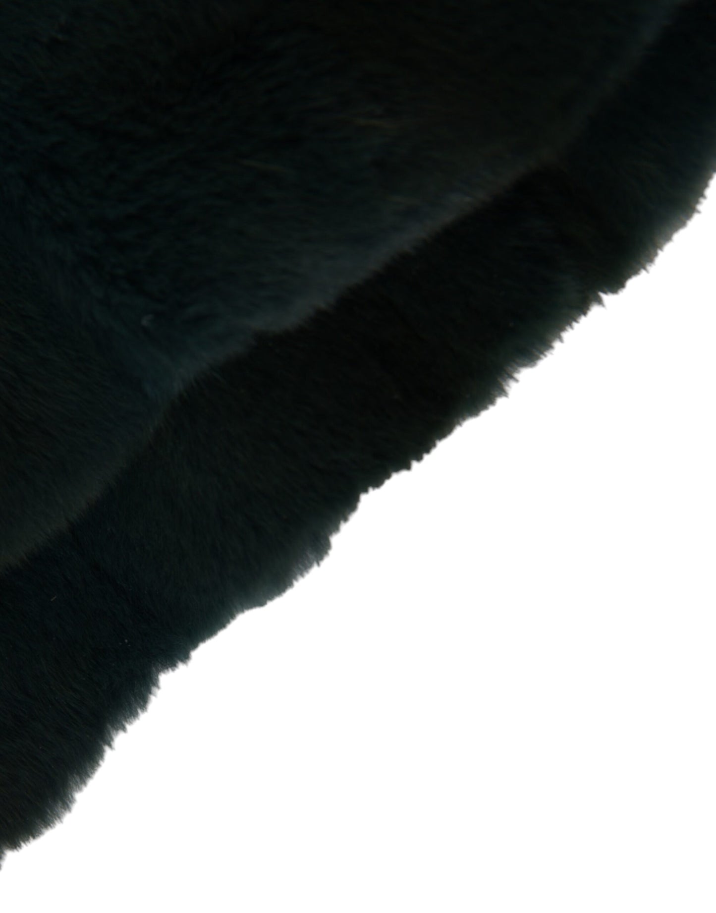 Black Weasel Fur Whole Head Wrap Hat-Dolce & Gabbana-LabelTerrace.com