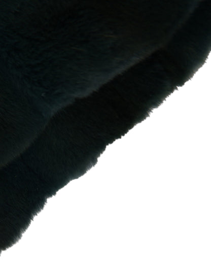 Black Weasel Fur Whole Head Wrap Hat-Dolce & Gabbana-LabelTerrace.com