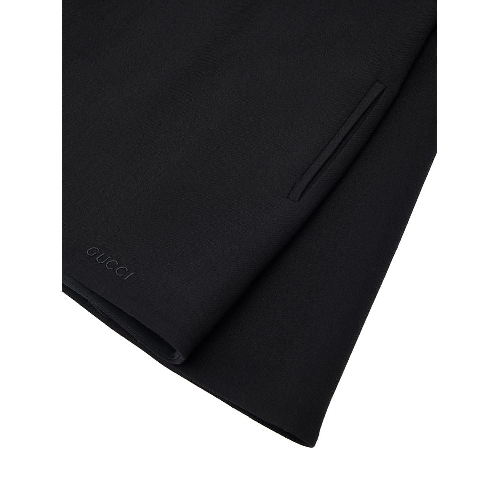 Black Wool Casual Dress-Gucci-LabelTerrace.com