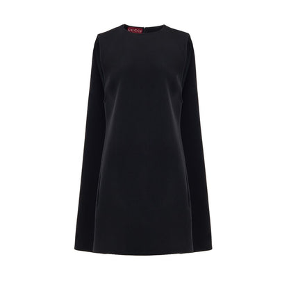 Black Wool Casual Dress-Gucci-LabelTerrace.com