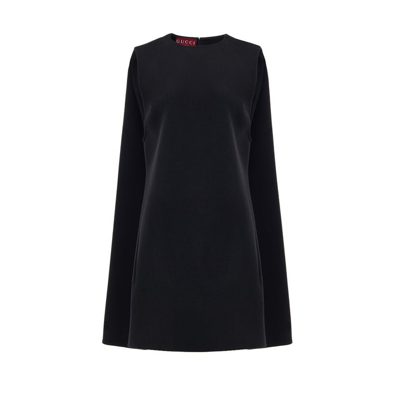 Black Wool Casual Dress-Gucci-LabelTerrace.com