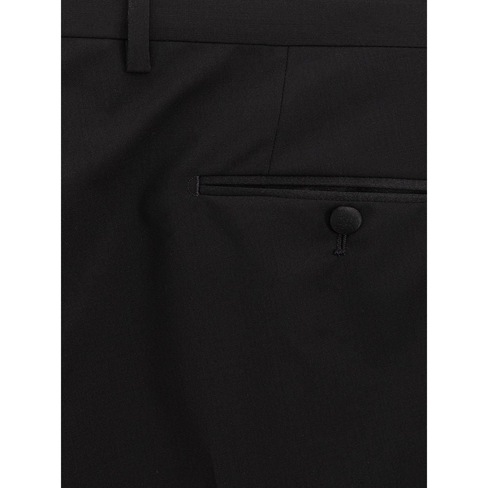 Black Wool Pant-Dolce & Gabbana-LabelTerrace.com