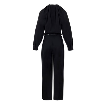 Black Wool Jumpsuit