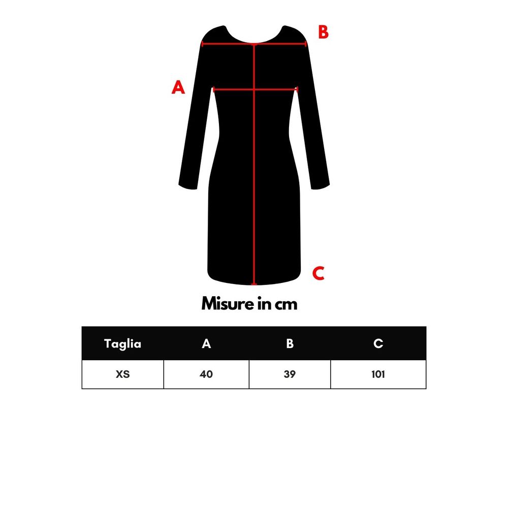 Black Wool Long Dress