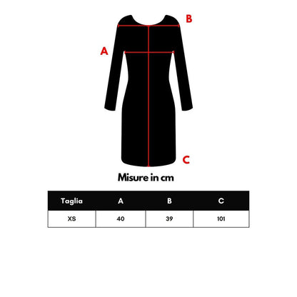 Black Wool Long Dress