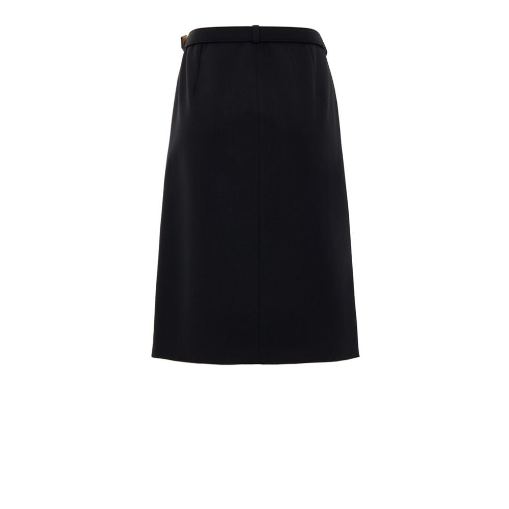Black Wool Skirt-Gucci-LabelTerrace.com