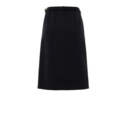 Black Wool Skirt-Gucci-LabelTerrace.com