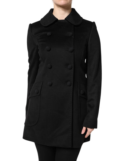 Black Wool Sartoria Italiano Blazer Jacket-Dolce & Gabbana-LabelTerrace.com
