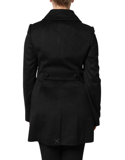 Black Wool Sartoria Italiano Blazer Jacket-Dolce & Gabbana-LabelTerrace.com