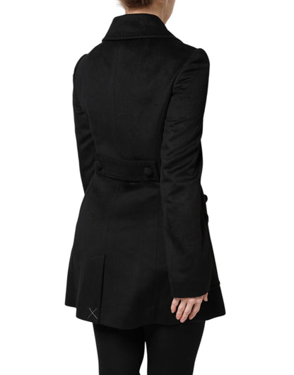 Black Wool Sartoria Italiano Blazer Jacket-Dolce & Gabbana-LabelTerrace.com