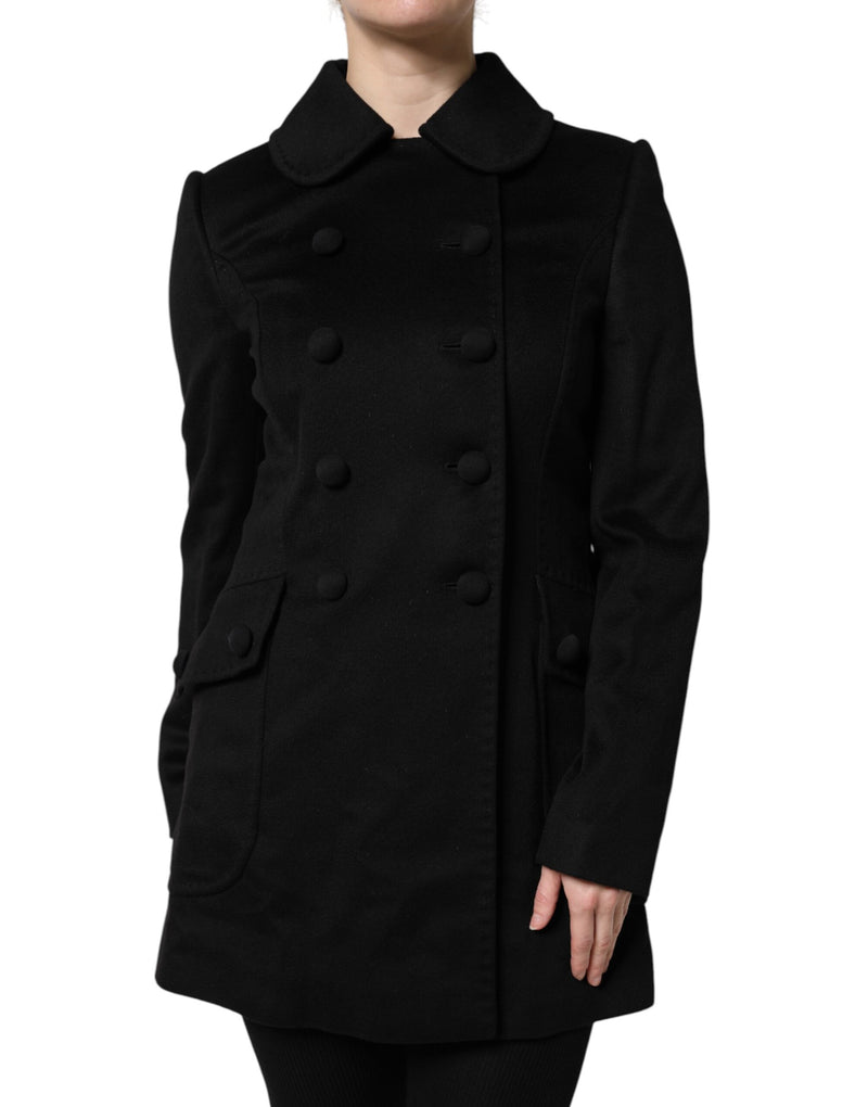 Black Wool Sartoria Italiano Blazer Jacket-Dolce & Gabbana-LabelTerrace.com