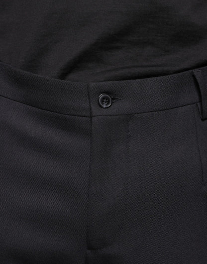 Black Wool Skinny Dress Formal Pants-Dolce & Gabbana-LabelTerrace.com