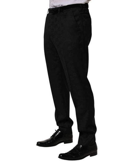 Black Wool Skinny Dress Formal Trouser Pants