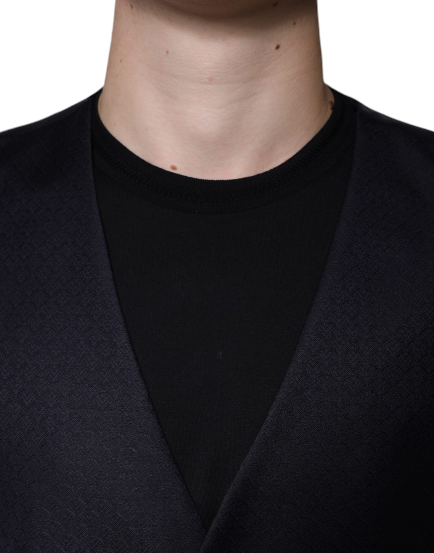 Black Wool Waistcoat Dress Formal Vest-Dolce & Gabbana-LabelTerrace.com