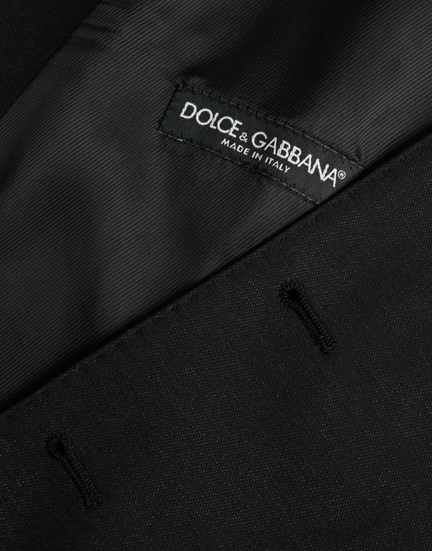 Black Wool Waistcoat Dress Formal Vest-Dolce & Gabbana-LabelTerrace.com
