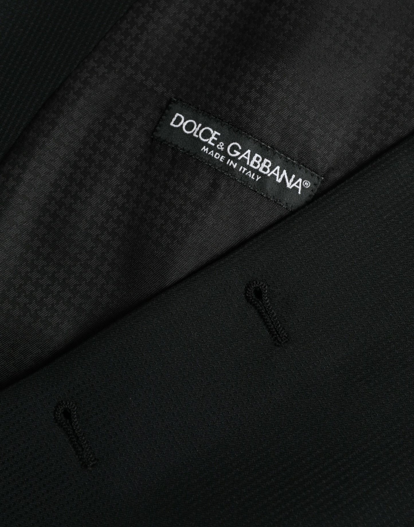 Black Wool Waistcoat Dress Formal Vest-Dolce & Gabbana-LabelTerrace.com