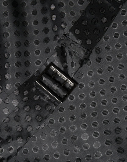 Black Wool Waistcoat Dress Formal Vest-Dolce & Gabbana-LabelTerrace.com