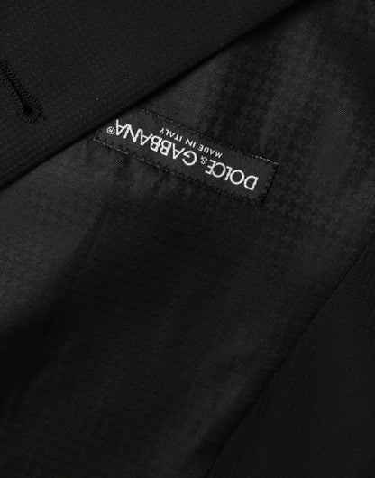 Black Wool Waistcoat Dress Formal Vest-Dolce & Gabbana-LabelTerrace.com
