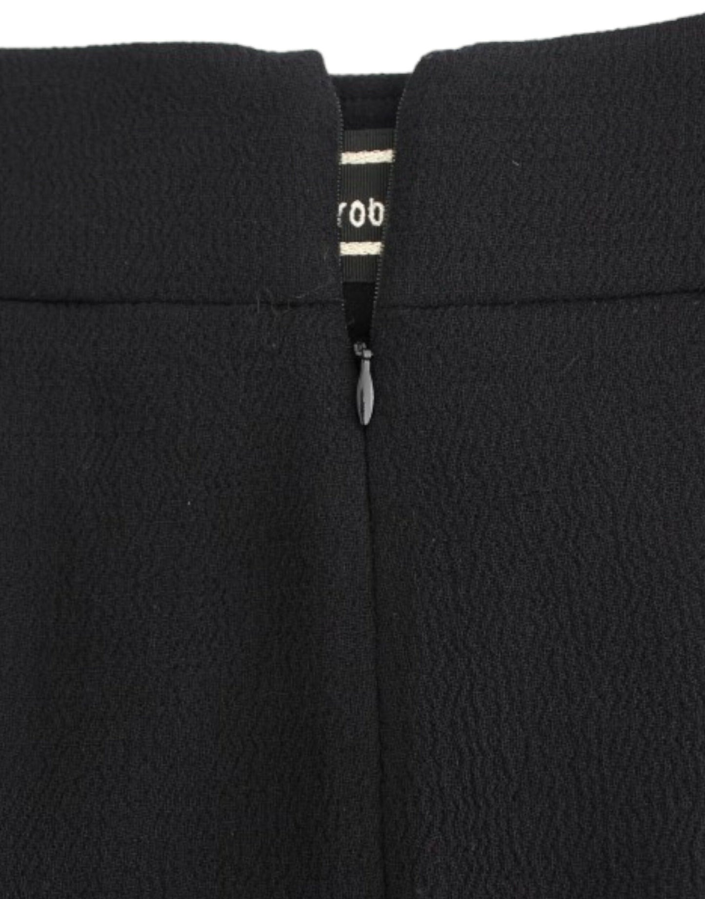 Black wool pencil skirt-Cavalli-LabelTerrace.com