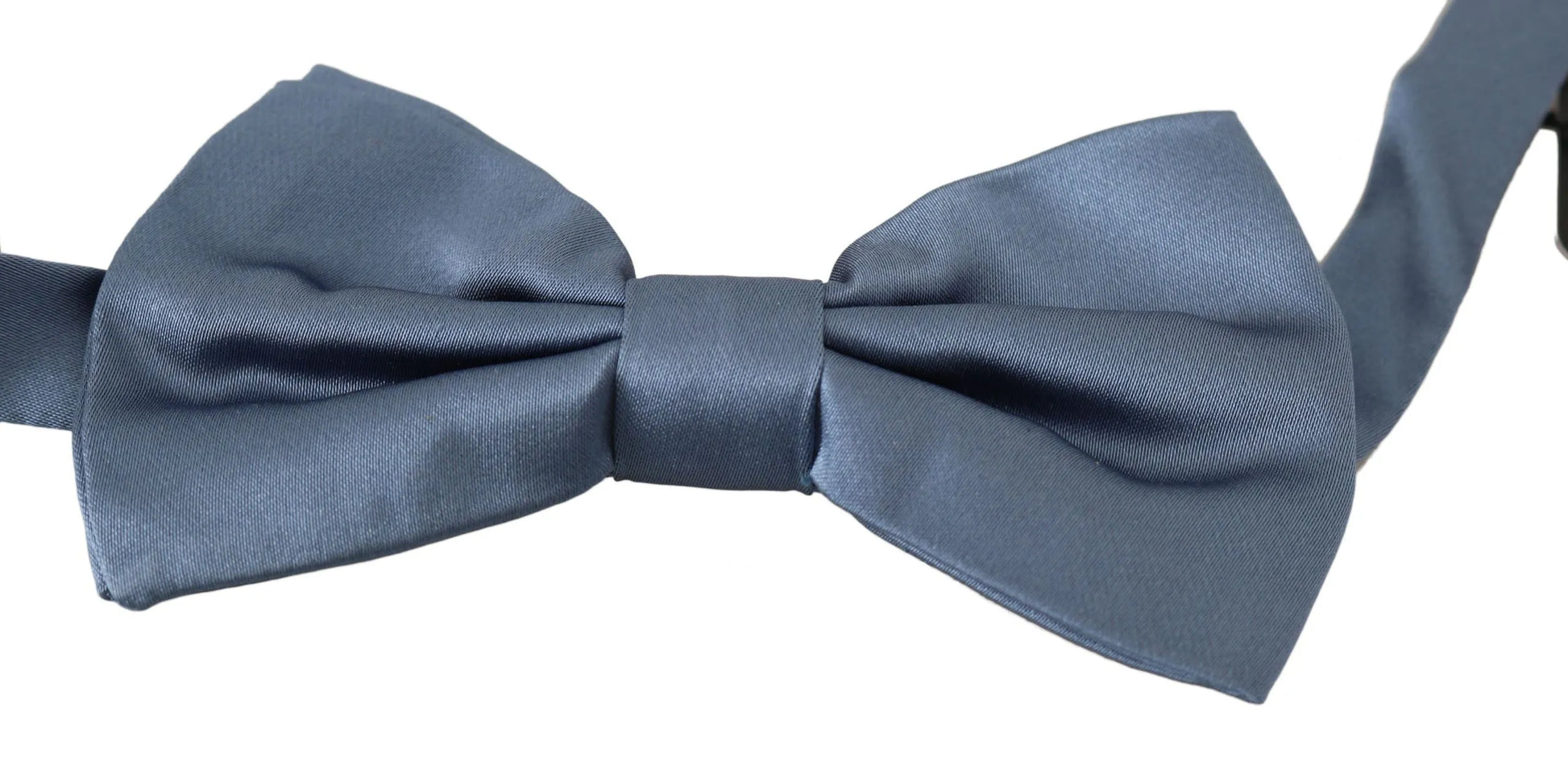 Blue 100% Silk Adjustable Neck Papillon Bow tie-Dolce & Gabbana-LabelTerrace.com