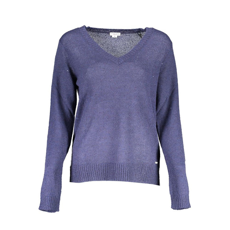 Blue Acrylic Women Sweater-U.S. POLO ASSN.-LabelTerrace.com